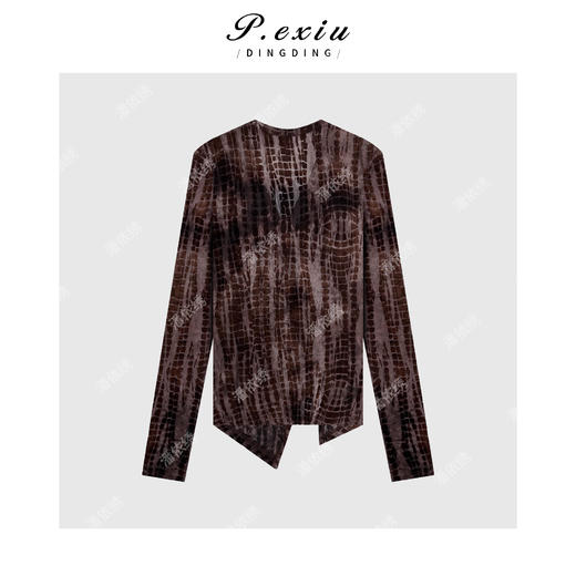 03-2潘依绣丁丁宠粉气质修身显瘦上衣Q17263 商品图1