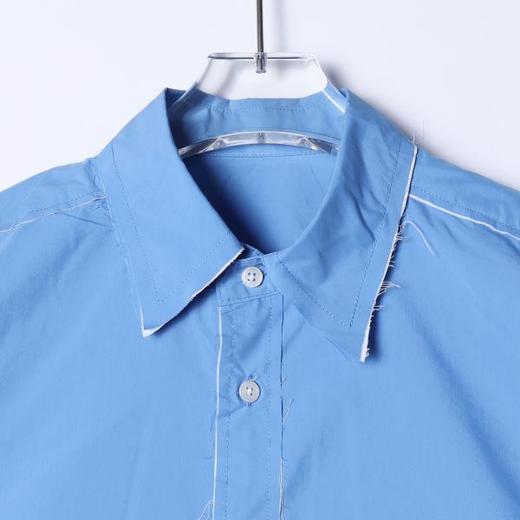 SDSA男装2026新款高贵轻奢时尚潮牌裁剪纯色长袖衬衫百搭休闲衬衣 商品图1