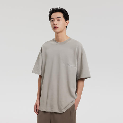 MODE COMMUTER | MC全棉优质精纺棉纱圆领短袖T恤MCF144107A 商品图3