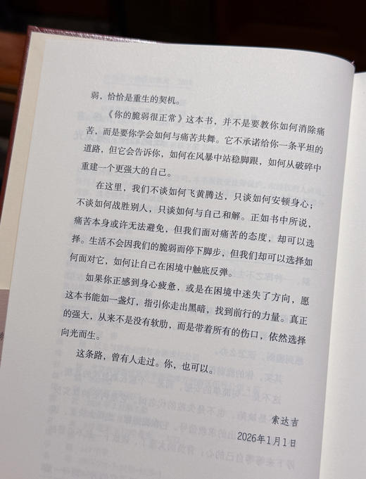 你的脆弱很正常 心灵作家索达吉2026年全新重磅力作疗愈实操的书 告别焦虑停止内耗脆弱不是缺陷而是重生的契机 商品图9