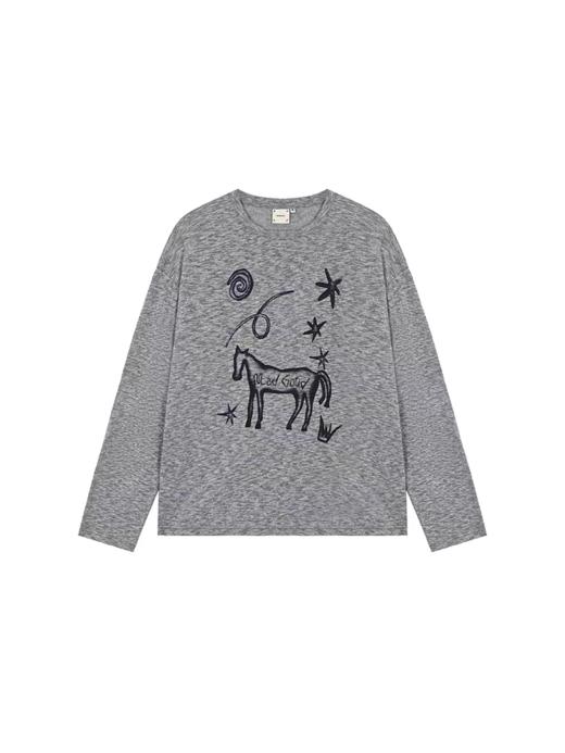 马得工地/MDGDTX211452/雪花棉假两件马元素T恤 商品图3