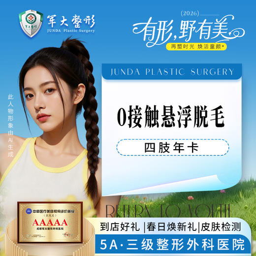 0接触悬浮脱毛（四肢）-年卡 商品图0
