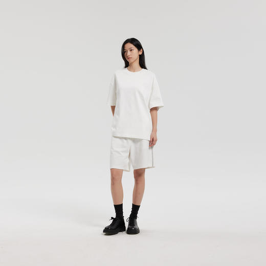 MODE COMMUTER | MC不潮品全棉平纹针织休闲植绒圆领短袖T恤 商品图3