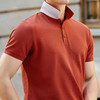 简约商务休闲双纱液氨棉短袖翻领polo衫   XYD-5601 商品缩略图3