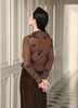 【3.6上新】早春茶烟🌸檀木棕印花100%绵羊毛开衫 商品缩略图12