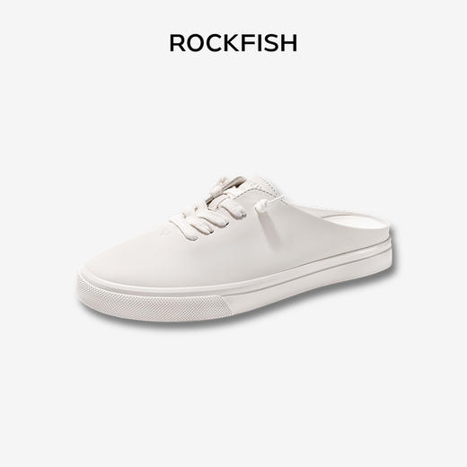Rockfish775半拖懒人小白鞋 商品图3