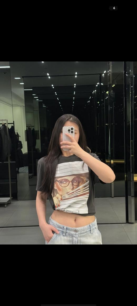 迪奥  25SS 眼镜女孩印花短袖T恤 黑色 男女同款（DY） 商品图2