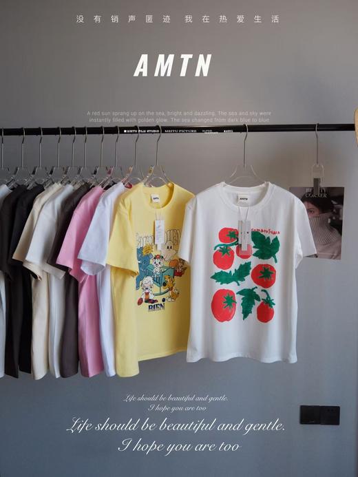 【全棉短袖T恤 买1送1 仰姐同款】韩国专柜在售 高品质高颜值 AMTN🇰🇷全棉高品质短袖T（买一件送一件） 商品图4
