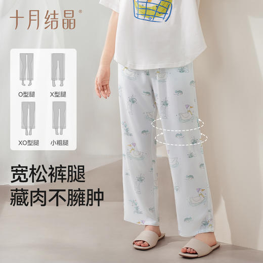【满99-20/199-50】孕妇居家裤睡裤不勒肚子秋裤孕期产后打底裤月子裤春夏季 商品图5