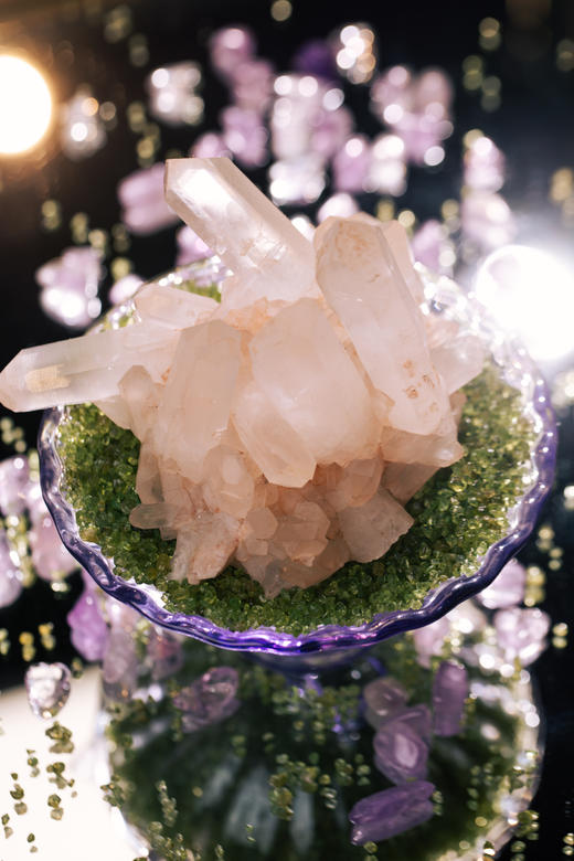 迷罗元和堂 | 水晶盆栽大号 | 白水晶簇晶花 | 多样性随机发【器悟雅玩】 商品图0