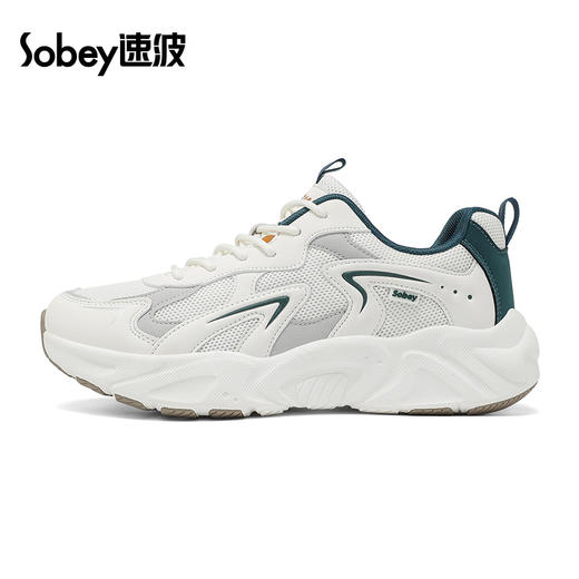 sobey速波超轻复古老爹休闲鞋 | 男女同款、厚底增高+4.5cm、拼接鞋面、舒适透气 商品图0