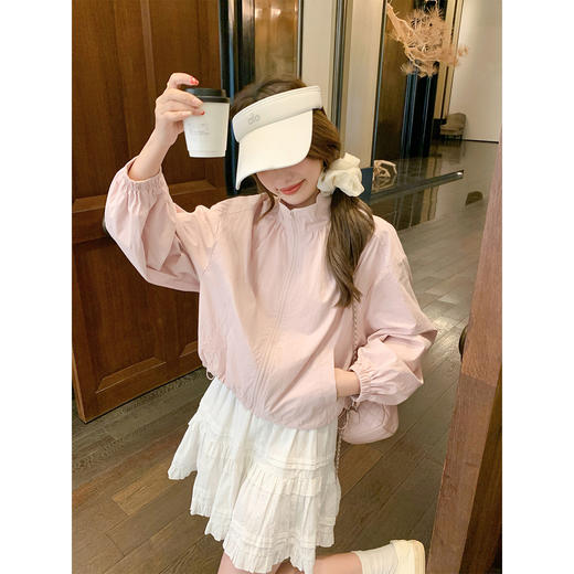 <曾小咸推荐>3.9现货秒杀 ！微信超特价！韩系立领防晒外套 日常249.99 立减140 秒杀109.99！！ 商品图3