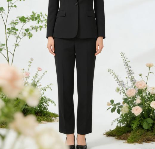 G2000女装SS26商场新款【多面弹/防紫外线/可机洗】舒适直脚西裤61251070 商品图0