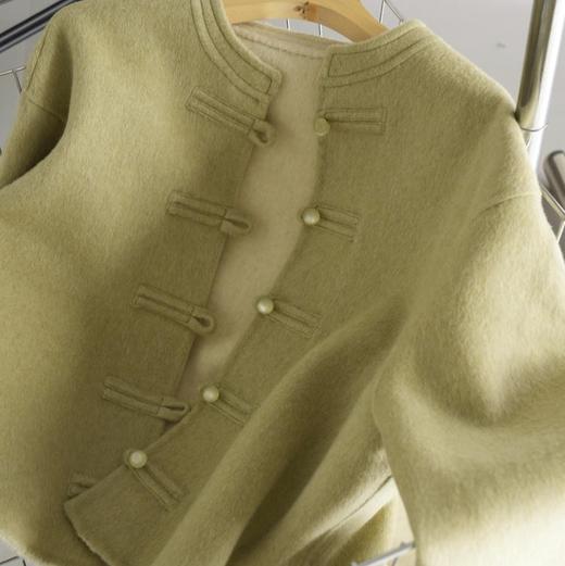 （3-7天发货）双面羊毛呢桑蚕丝新中式外套，国风有温度的雅致，同色系双面配色，时髦高级 商品图3