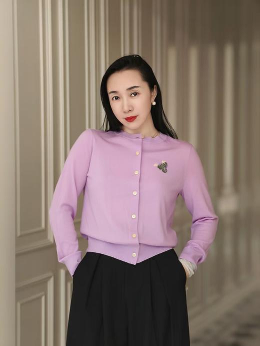 【3.6上新】早春兰时🌸香芋紫羊绒开衫 商品图0