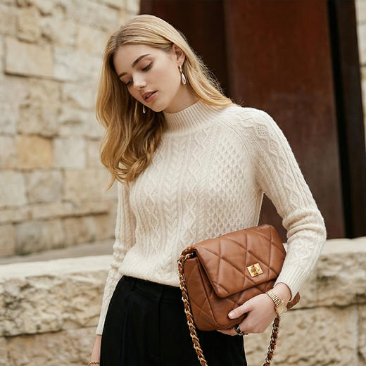 PALUOPO/PL半高领女衫ET20067R-B/约重340g帕罗 商品图4