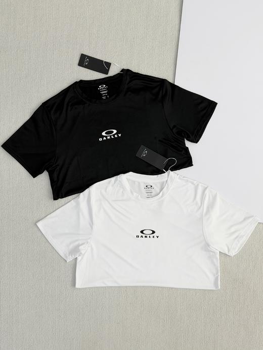 正品订单出口外贸单子！欧克利 oakley 高弹速干短袖，出口订单，轻薄款纯色基础硅胶印花弹力速干短袖男女款 商品图0