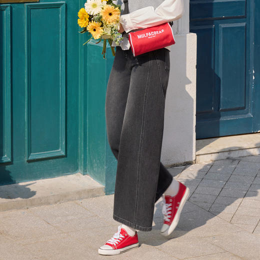 半身缘女裤 春季立体高腰弯刀牛仔裤261102U10120199 商品图1