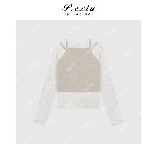 03-2潘依绣丁丁宠粉减龄氛围感软糯两件套 Q78103 商品图0