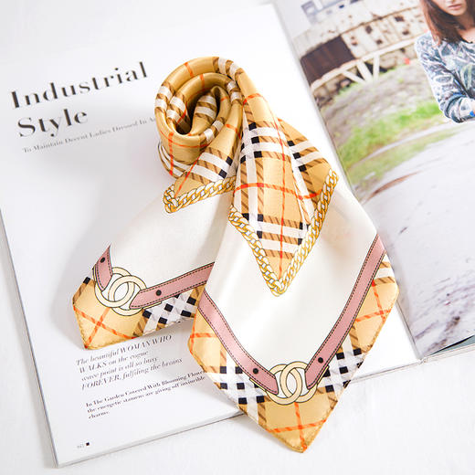 真丝印花小方巾 HA4700 商品图6