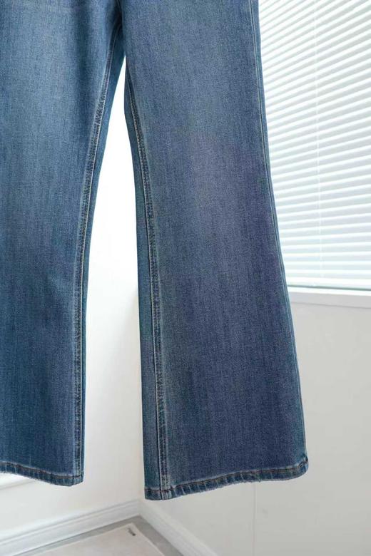 气质美腿复古微喇九分牛仔裤 商品图3