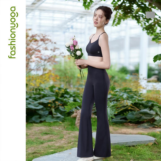 凡圣瑜伽蕾丝无裆线喇叭长裤/九分裤FC16905W 商品图13