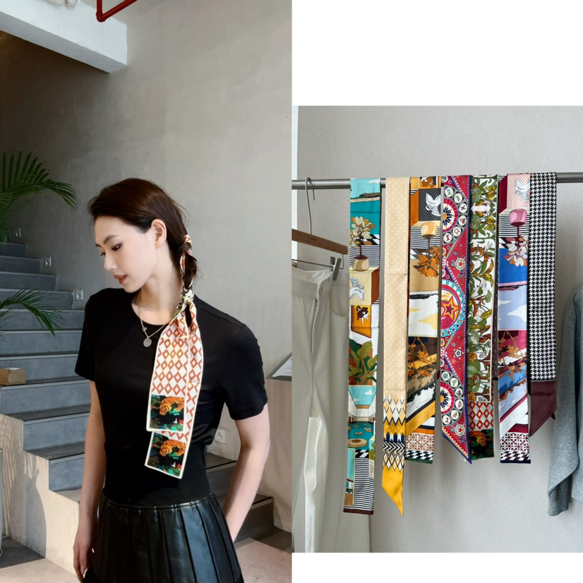 【灵感搭配】噢蜜ooomeooo真丝丝巾集合“小物大开心”