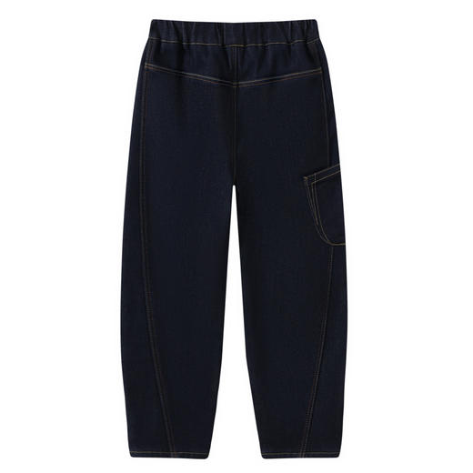 【MQD】童装男大童年冬新款加绒裤子儿童简约休闲加厚奥粒绒牛仔裤 商品图1