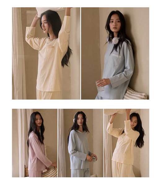 【多妈团购 无印家居风拼色家居服9841】超柔软，穿上都舍不得脱~93.9%棉，吸湿透气，细腻清爽，宽松剪裁，身材包容性绝了-连横 商品图11