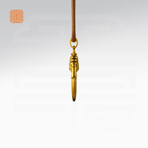 玺匠金铺《双福平安扣》足金9999 黄金吊坠项链生日礼物 商品图4