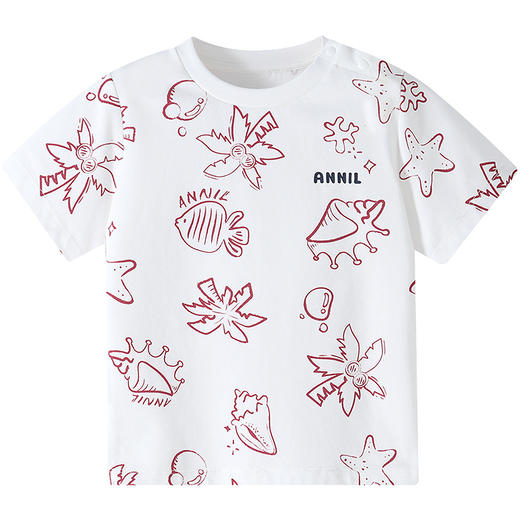 【实体店同款】男童圆领短袖针织衫夏季新款安奈儿童装XB621169 商品图5