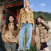 【maxwm1】春新款！女士经典时尚短款巴恩风风衣外套！！ 商品缩略图0