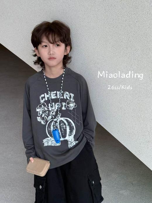 一店k （建议成套入！）26ss很难拒绝的浅春新Look！简单基础款儿童实用穿搭！上学和citywalk都能驾驭！主打时髦与可爱 鬼马精灵的感觉~！长袖T恤/连帽外套/牛仔裤多款选 商品图4