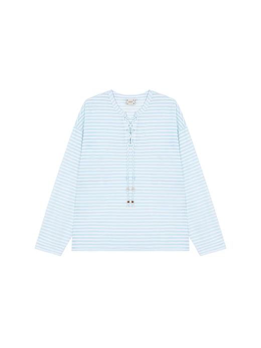 马得工地/MDGDTX222214/条纹绑带串珠罩衫 商品图2