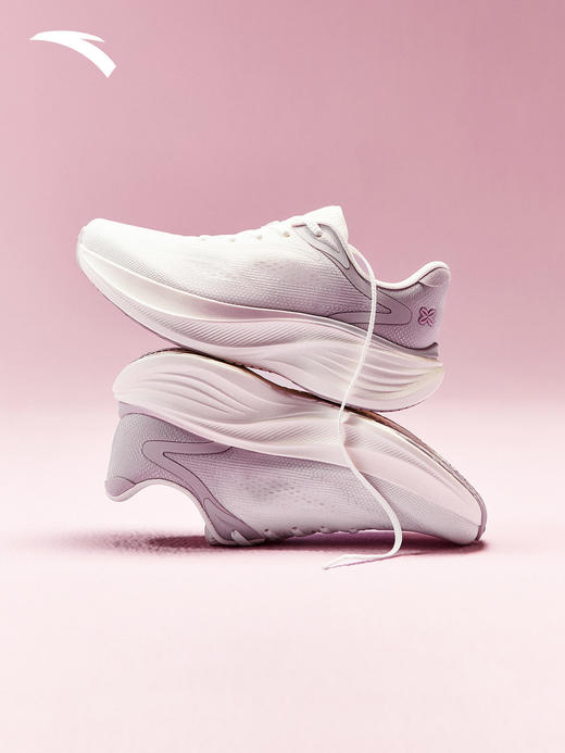 安踏叶子 | 厚底缓震女跑鞋耐磨防滑2026春季新款运动鞋122625536 商品图2