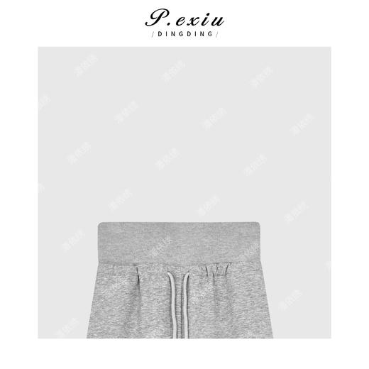 03-2潘依绣丁丁宠粉韩系简约抽绳直筒裤Q90782 商品图2