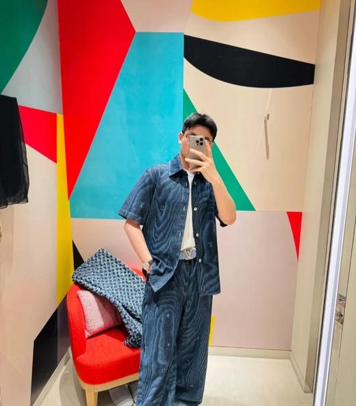 驴家25ss提花木纹牛仔长裤（DY） 商品图7