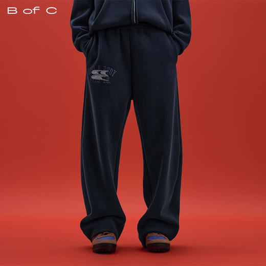 CryingCenter联名bofc 加绒毛毡SoulBody做旧复古卫裤 商品图0