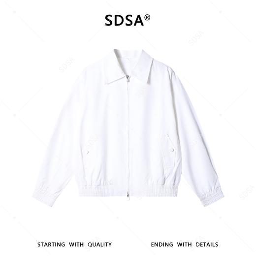 SDSA男装2026新款高贵轻奢复古设计感纯色拉链翻领夹克外套百搭 商品图1