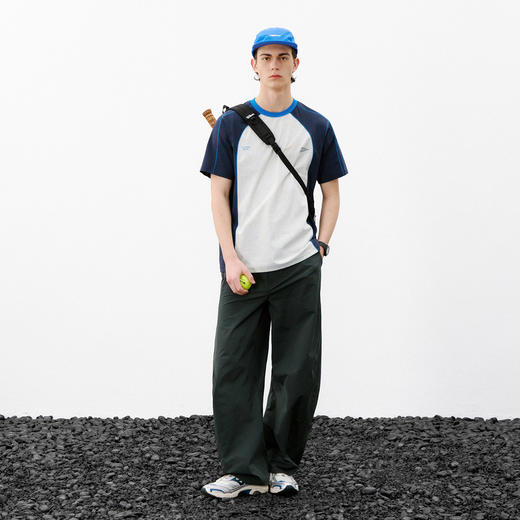 714street凉感防晒抗菌速干短袖男 2026夏季复古街头运动情侣T恤 商品图2