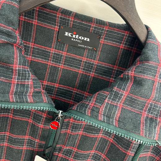 KITON 男士连帽外套 格子 UMC010H0907403000 商品图3