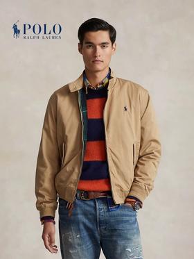 拉夫劳伦男装 经典款斜纹布半高领外套夹克