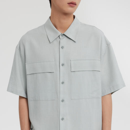 MODE COMMUTER | MC不潮品凉感透气肌理翻领短袖衬衫 商品图4