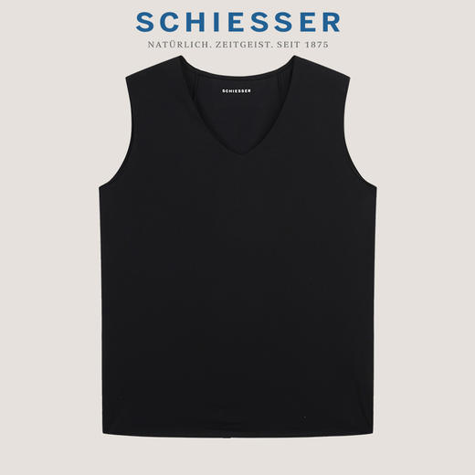 【醋酸砂洗平纹系列】SCHIESSER德国舒雅女士外穿打底随性多用途V领背心 31/27192V 商品图9