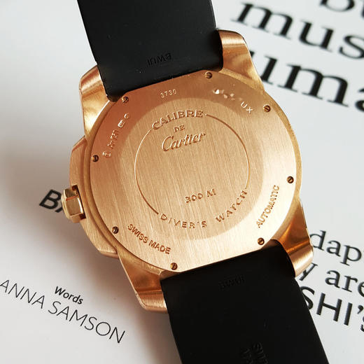 【95新】CARTIER卡地亚W7100052自动机械日期显示42mm（男款）卡利博系列18k玫瑰金/陶瓷刻度表圈300126NJS57 商品图6