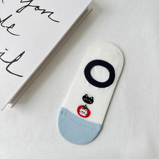 基础-简约萌趣小狗棉隐形袜子-纪念日百货门店同款169093732 商品图2