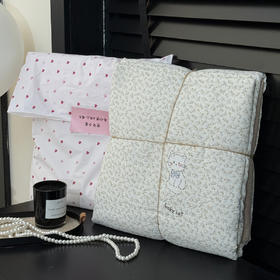 春季焕新床品 【海棠春 沐纱绵印花四件套】清新印花 色彩艳丽 舒适软糯 柔软亲肤 排湿透气如坠云端 床单款 床笠款 MWX