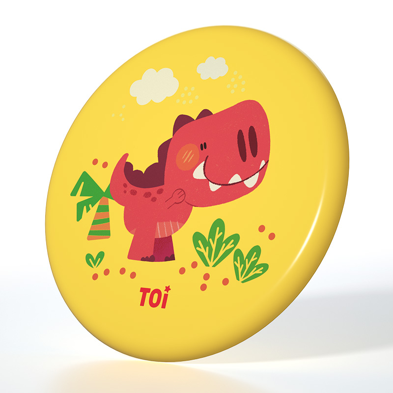 TOI图益飞盘儿童软户外飞碟卡通幼儿园公园亲子健身运动比赛玩具
