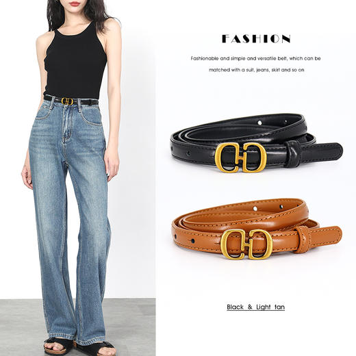 时尚韩系百搭单品 | SIMON DIARIES腰带配饰二层牛皮 经典耐看皮带饰品 多色可选 商品图1