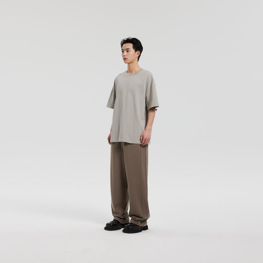 MODE COMMUTER | MC全棉优质精纺棉纱圆领短袖T恤MCF144107A 商品图2